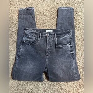 Ann Taylor LOFT ankle skinny size 4 jeans black acid washed.